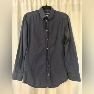 Dolce & Gabanna Navy Blue Button Up Men’s Shirt